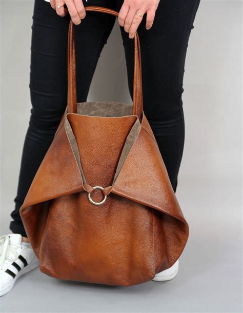 soft leather large tote bags